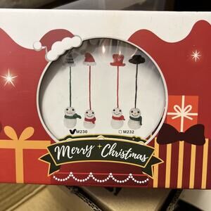 Snowman Crochet Kit DIY Bookmarks with Yarn, Hook Instructions Kit Makes 2